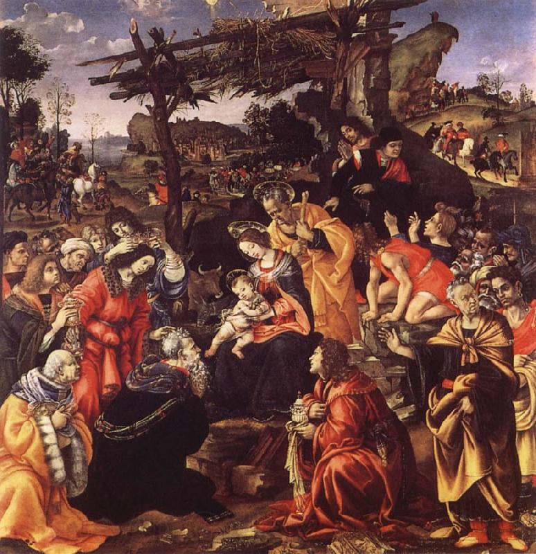 Filippino Lippi The adoration of the Konige Norge oil painting art